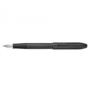 Перьевая ручка Cross Townsend Black Micro Knurl, перо F, черный