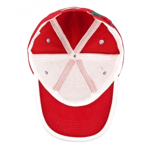 Бейсболка Unit Trendy, красная с белым, уценка