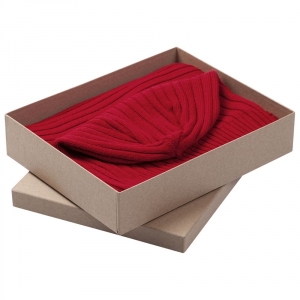 Набор Stripes: шарф и шапка, красный