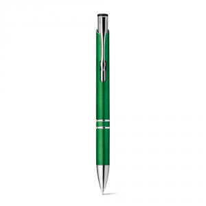 BETA PLASTIC.  Шариковая ручка с зажимом из металла, Зеленый