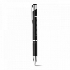 BETA PLASTIC.  Шариковая ручка с зажимом из металла, Светло-серый