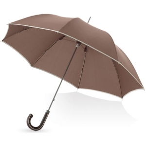 Зонт-трость Ривер механический (коричневый)
