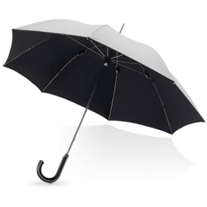 Зонт-трость Ривер механический (серебристый)