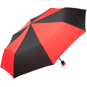 Зонт складной, красный/черный