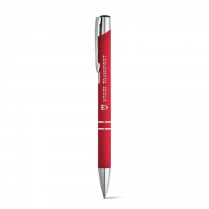 BETA SOFT. Алюминиевая шариковая ручка, Красный