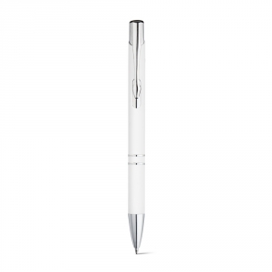 BETA SOFT. Алюминиевая шариковая ручка, Белый