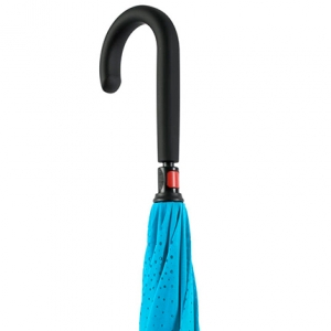 Зонт-трость Unit Style, с пластиковой ручкой, механический, цвет сине-голубой
