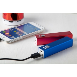 Портативное зарядное устройство, 2200 mAh, красный