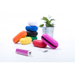 Портативное зарядное устройство, 2200 mAh, фуксия
