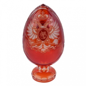 Часы настольные Яйцо пасхальное с гербом России