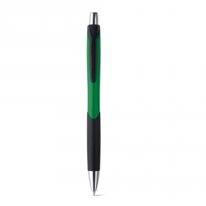 CARIBE. Шариковая ручка из ABS с противоскользящим покрытием, Зеленый
