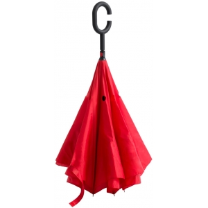 Зонт-трость наоборот, красный
