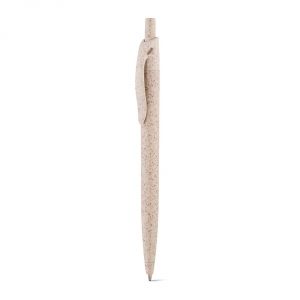 CAMILA. Шариковая ручка из волокон пшеничной соломы и ABS, Натуральный светлый