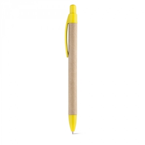 REMI. Шариковая ручка из крафт-бумаги, Желтый
