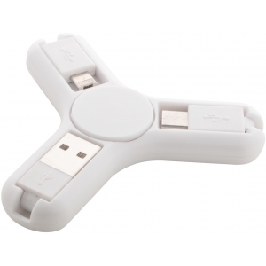 USB-кабель в виде спиннера, белый