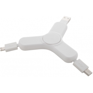 USB-кабель в виде спиннера, белый