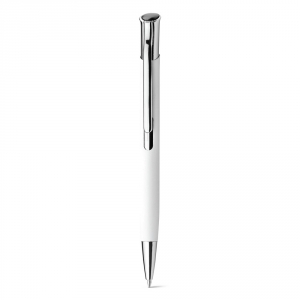 OLAF SOFT. Алюминиевая шариковая ручка, Белый