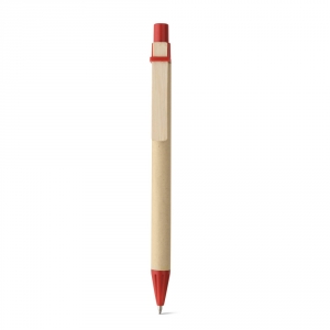 NAIROBI. Шариковая ручка из крафт-бумаги, Красный