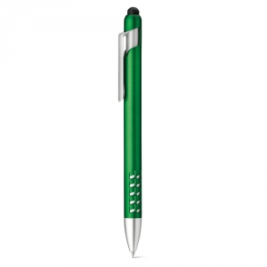 EASEL. Шариковая ручка с функцией стилуса и подставкой для мобильного телефона, Зеленый