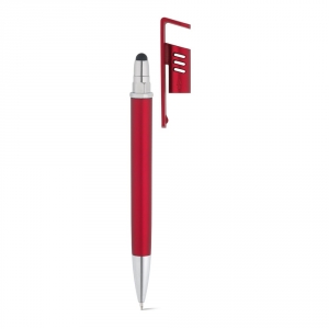 TECNA. Шариковая ручка с металлической отделкой, Красный