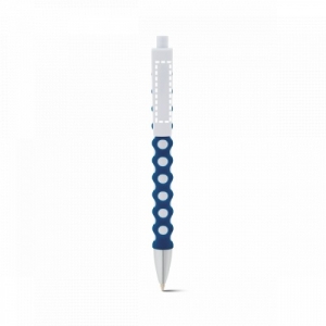 CIRCLE. Шариковая ручка с резиновой отделкой, Голубой