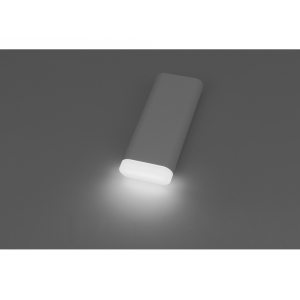Портативное зарядное устройство Lantern с фонариком,  12500 mAh, белое