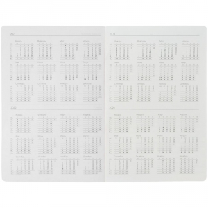 Ежедневник Slip, недатированный, красный, тонированная бумага