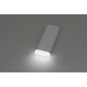 Портативное зарядное устройство Lantern с фонариком,  9000 mAh, цвет белый