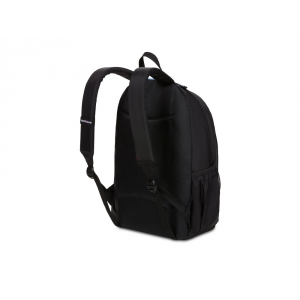 Рюкзак SWISSGEAR, чёрный/голубой, полиэстер, 32х14х45 см, 20 л