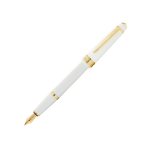 Перьевая ручка Cross Bailey Light Polished White Resin and Gold Tone, перо F
