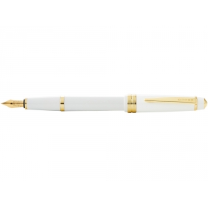 Перьевая ручка Cross Bailey Light Polished White Resin and Gold Tone, перо F