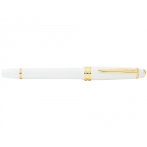 Перьевая ручка Cross Bailey Light Polished White Resin and Gold Tone, перо F