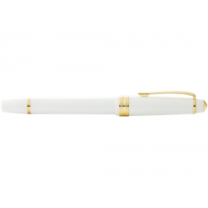 Перьевая ручка Cross Bailey Light Polished White Resin and Gold Tone, перо F