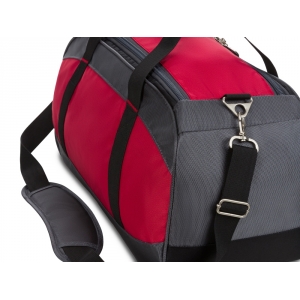 Сумка спортивная SWISSGEAR, красный/серый/чёрный, полиэстер 1200D, 52х25х30 см, 39 л