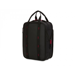 Термосумка для ланча SWISSGEAR, прорезиненный полиэстер 600D, черный/красный, 23х15х10 см, 3,5 л