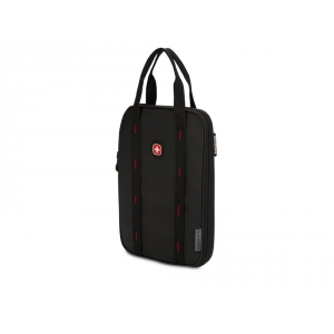 Термосумка для ланча SWISSGEAR, прорезиненный полиэстер 600D, черный/красный, 23х15х10 см, 3,5 л