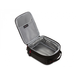 Термосумка для ланча SWISSGEAR, прорезиненный полиэстер 600D, чёрный/красный, 20х18х26 см, 8,5 л