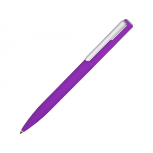 Ручка шариковая пластиковая Bon с покрытием soft touch, фиолетовый