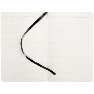 Ежедневник Magnet с ручкой, черный с коричневым