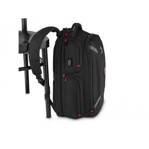 Рюкзак WENGER PlayerOne 17.3, чёрный, 100% полиэстер, 38х26х49 см, 29 л