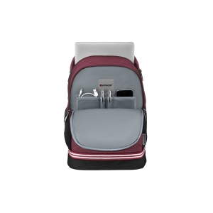 Рюкзак WENGER Collegiate Quadma 16, красный, 100% полиэстер, 33х17х43 см, 22 л
