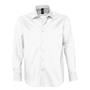 Рубашка мужская с длинным рукавом Brighton белая, размер 4XL