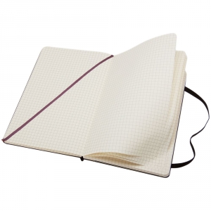 Записная книжка Moleskine Classic Large, в клетку, черная