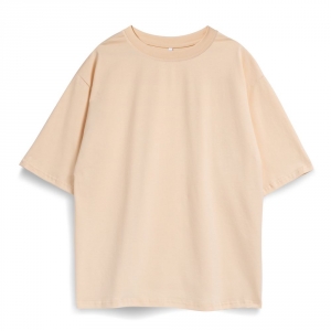 Футболка оверсайз Slope, бежевая, размер ХS/S