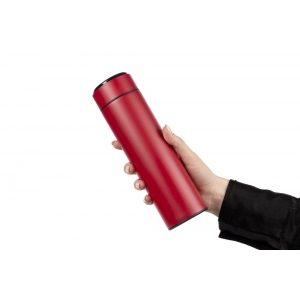 Смарт-бутылка с заменяемой батарейкой Long Therm, красная