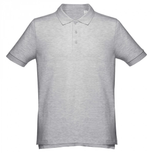 Рубашка поло мужская Adam, серый меланж, размер L