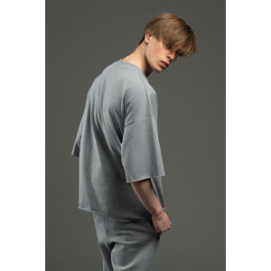 Футболка унисекс T1, серая, размер XL/XXL