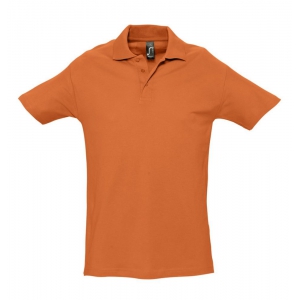 Рубашка поло мужская Spring 210 оранжевая, размер L