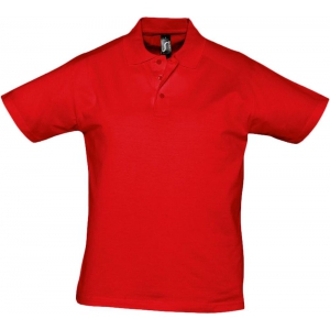Рубашка поло мужская Prescott men 170 красная, размер XL