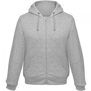 Толстовка мужская Hooded Full Zip серый меланж, размер L